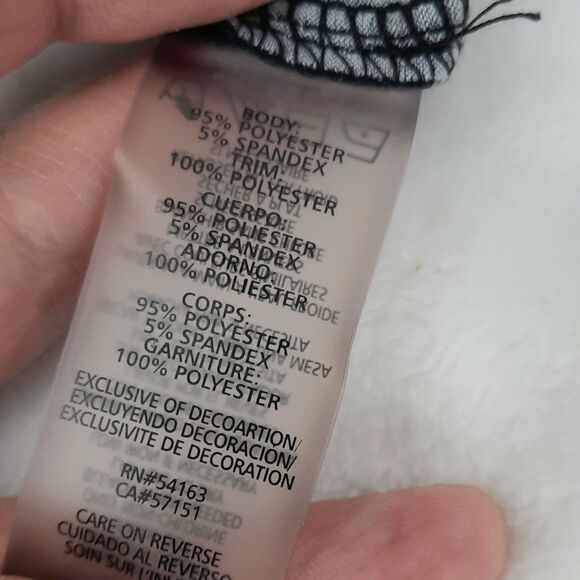 Calvin Klein Geometric Animal Print Short Sleeve Top - Picture 10 of 12